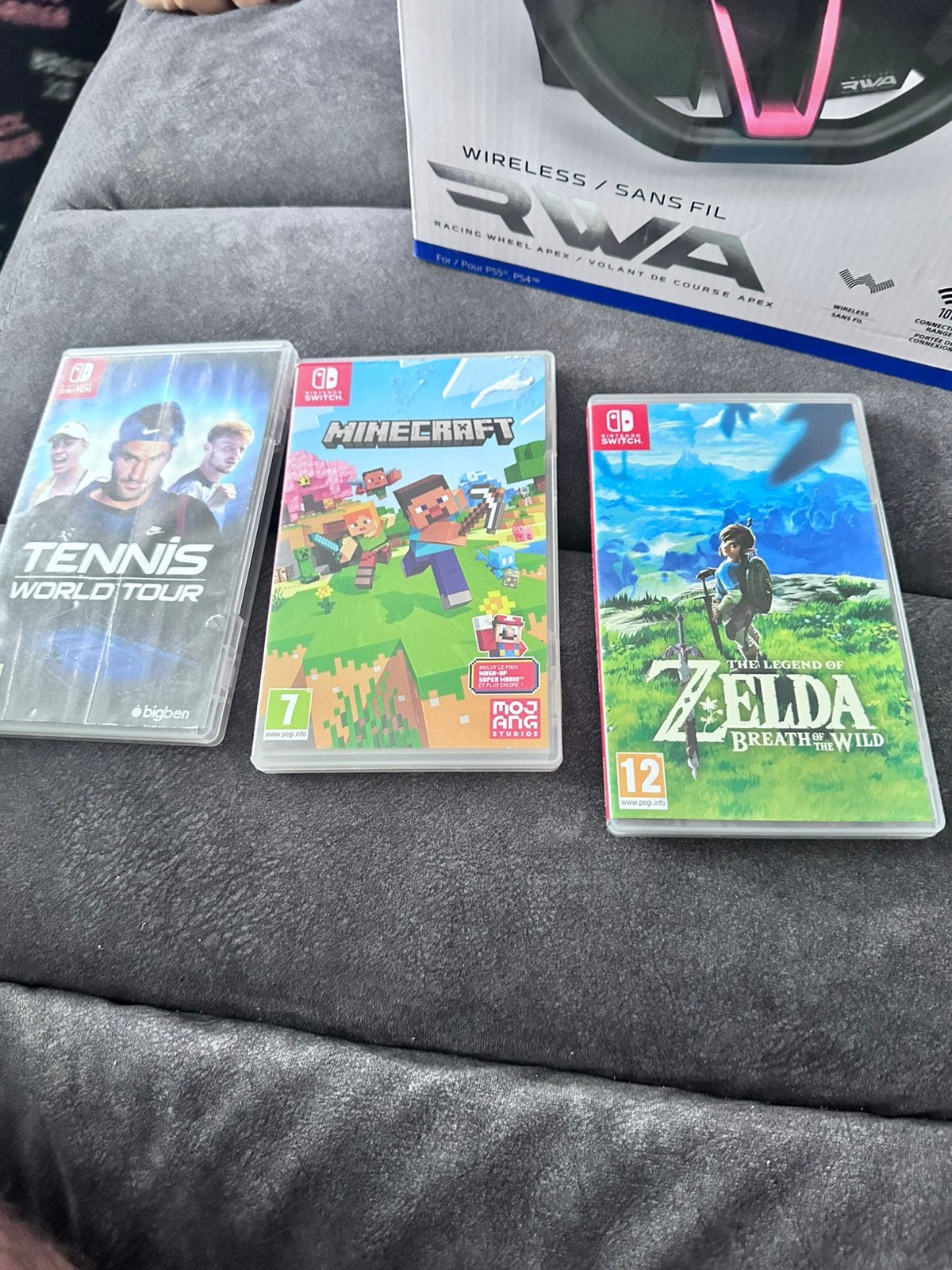 Zelda 30— tennis 20— minecraft 25, Ophalen of Verzenden, Zo goed als nieuw