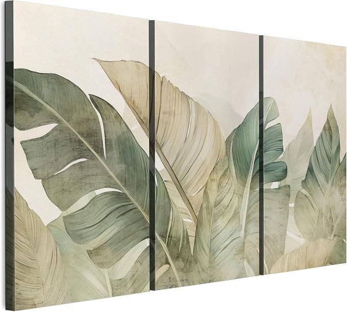 Ensemble de 3 tableaux sur toile LUMASOUL, Enlèvement ou Envoi, Impression, Réaliste, Toile
