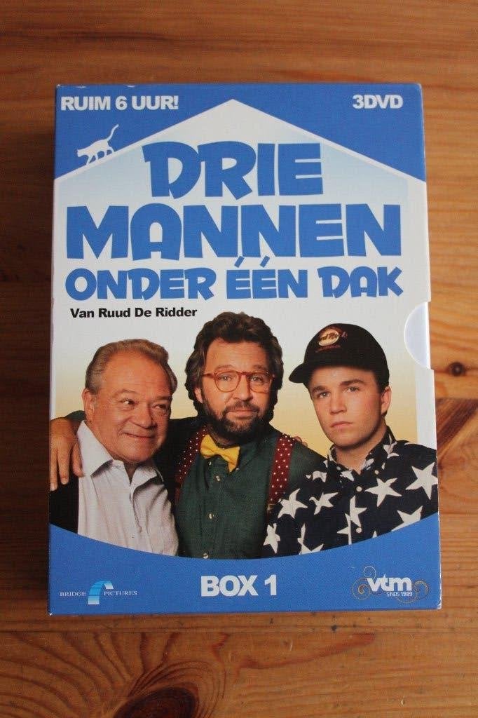 Drie mannen onder één dak   1-2-3-4   complete Vlaamse serie, Alle leeftijden, Drama, Seizoen 1, Ophalen of Verzenden