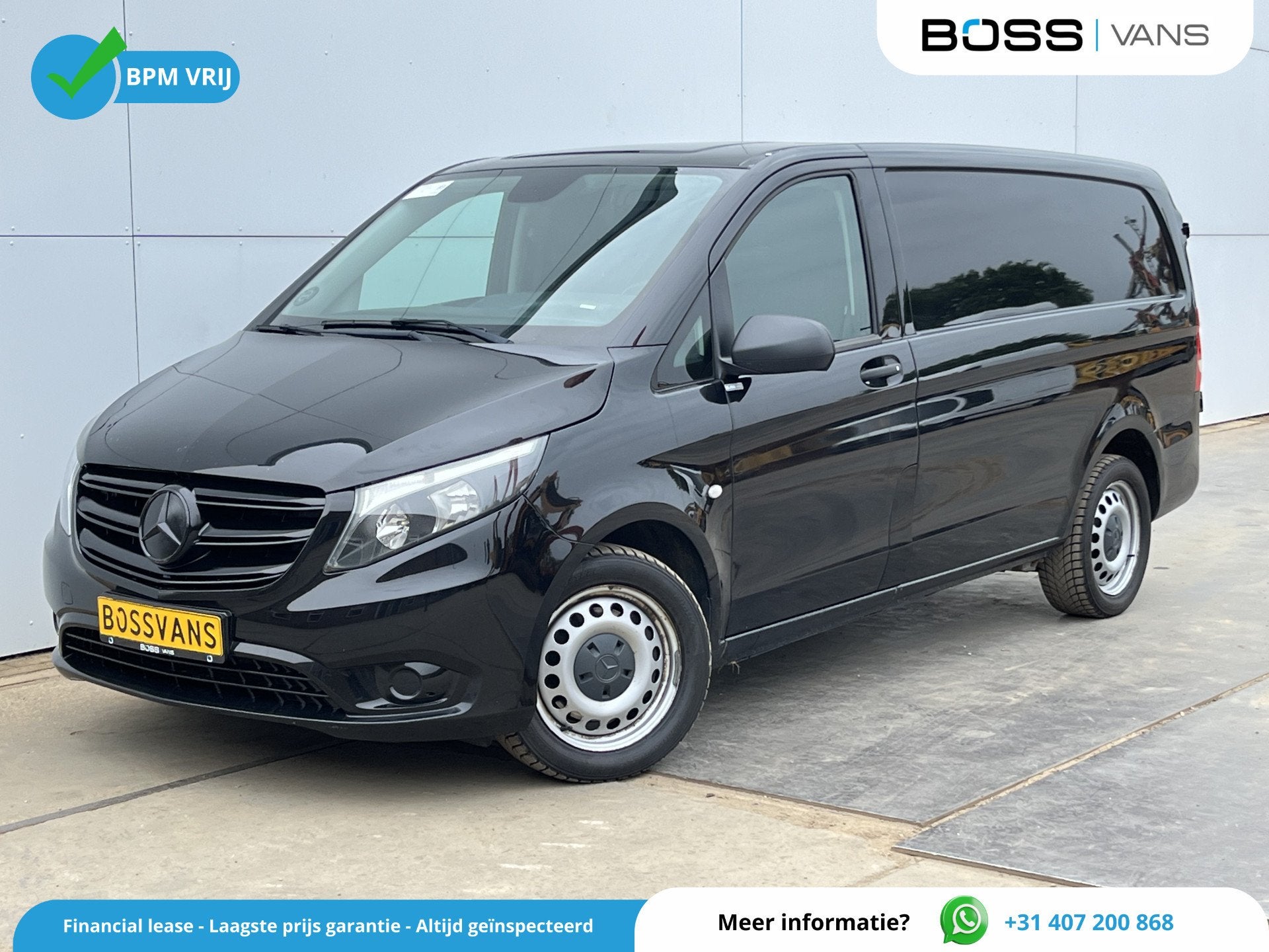 Mercedes-Benz Vito 119 1.9 CDI 190pk Automaat 190PK L2H1 Cli, Auto's, Gebruikt, Zwart, 4 cilinders, Zwart