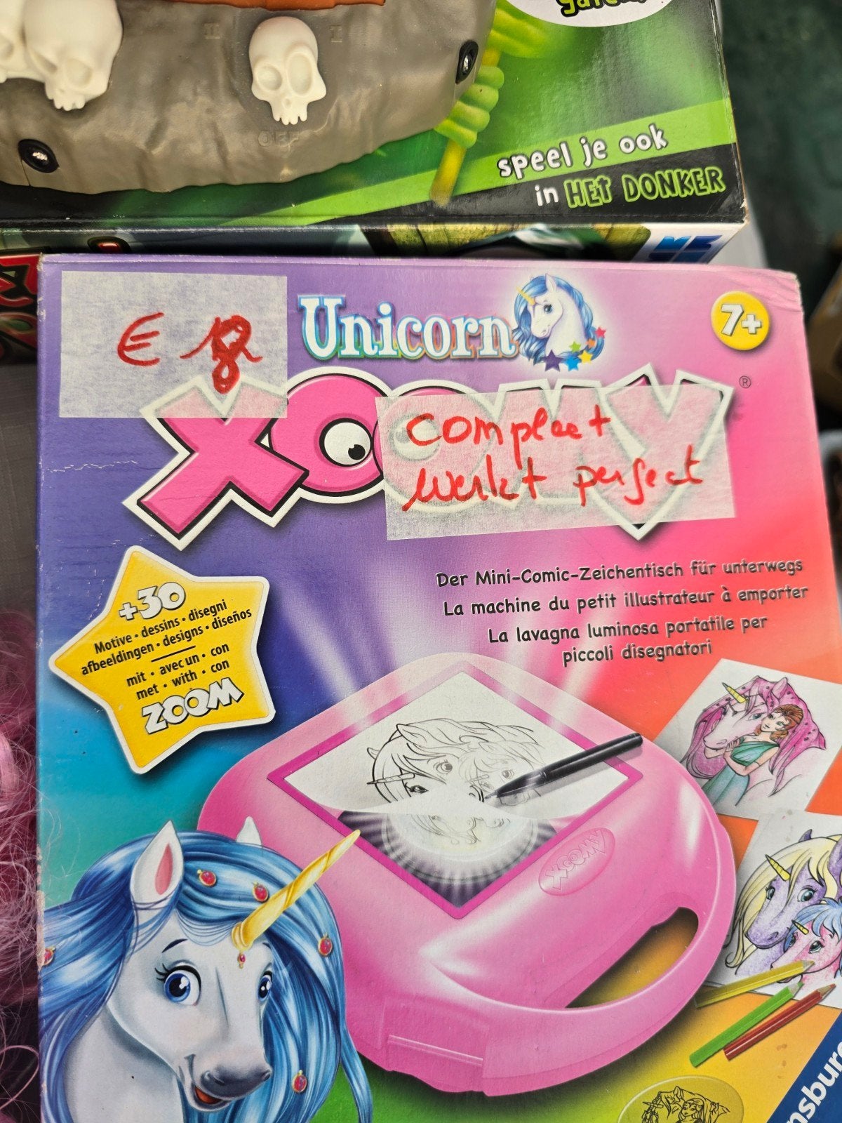 Xomy tekenprojector, Ophalen