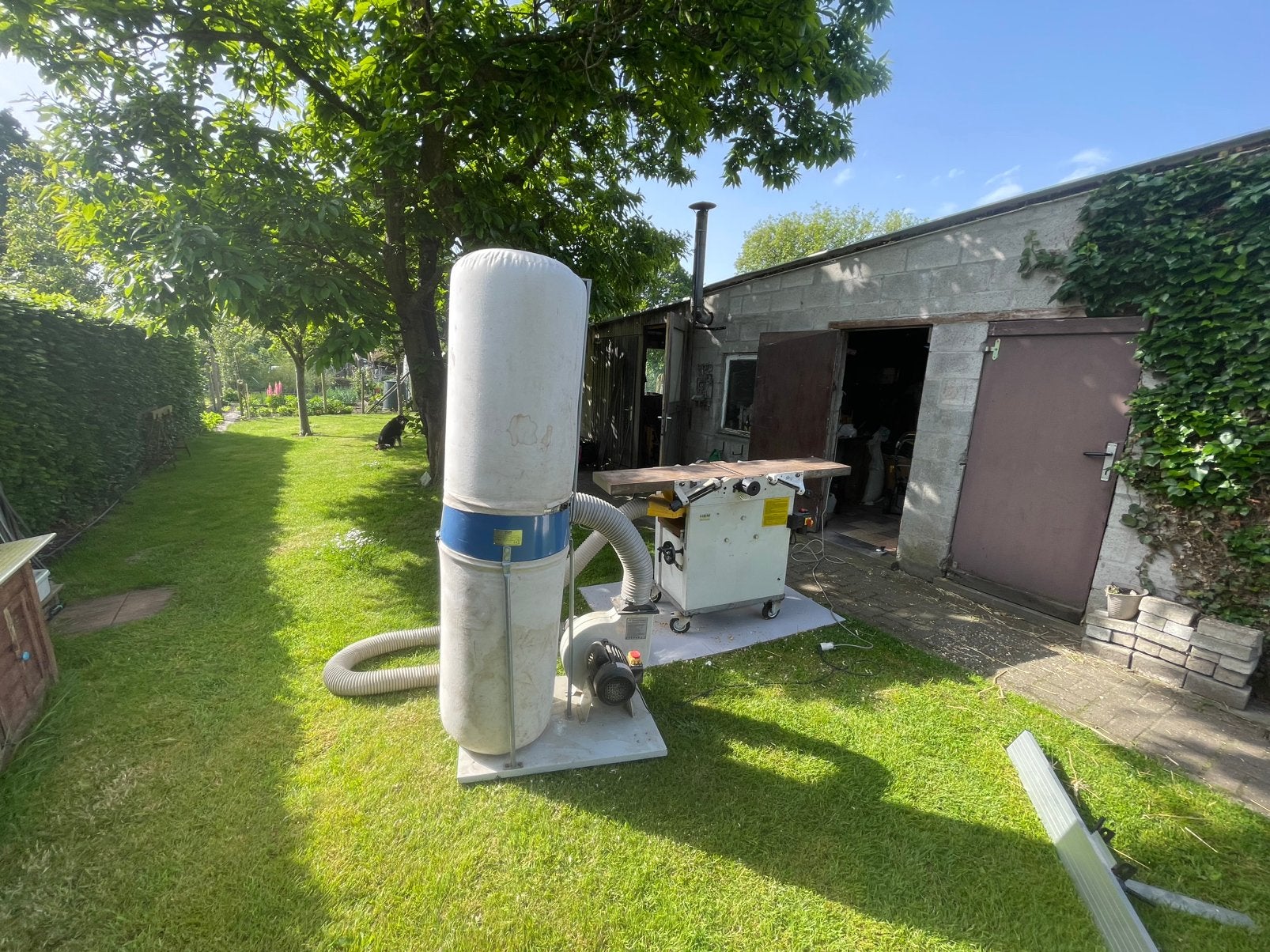 Vlakte en dikte schaafbank 1fase 230V, Doe-het-zelf en Bouw, Schaafmachines, Ophalen, Gebruikt, Elektrisch