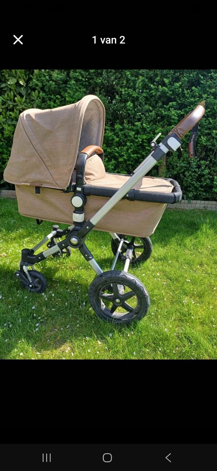 koopje mooie nette beige bugaboo met accesoires, Ophalen, Overige merken