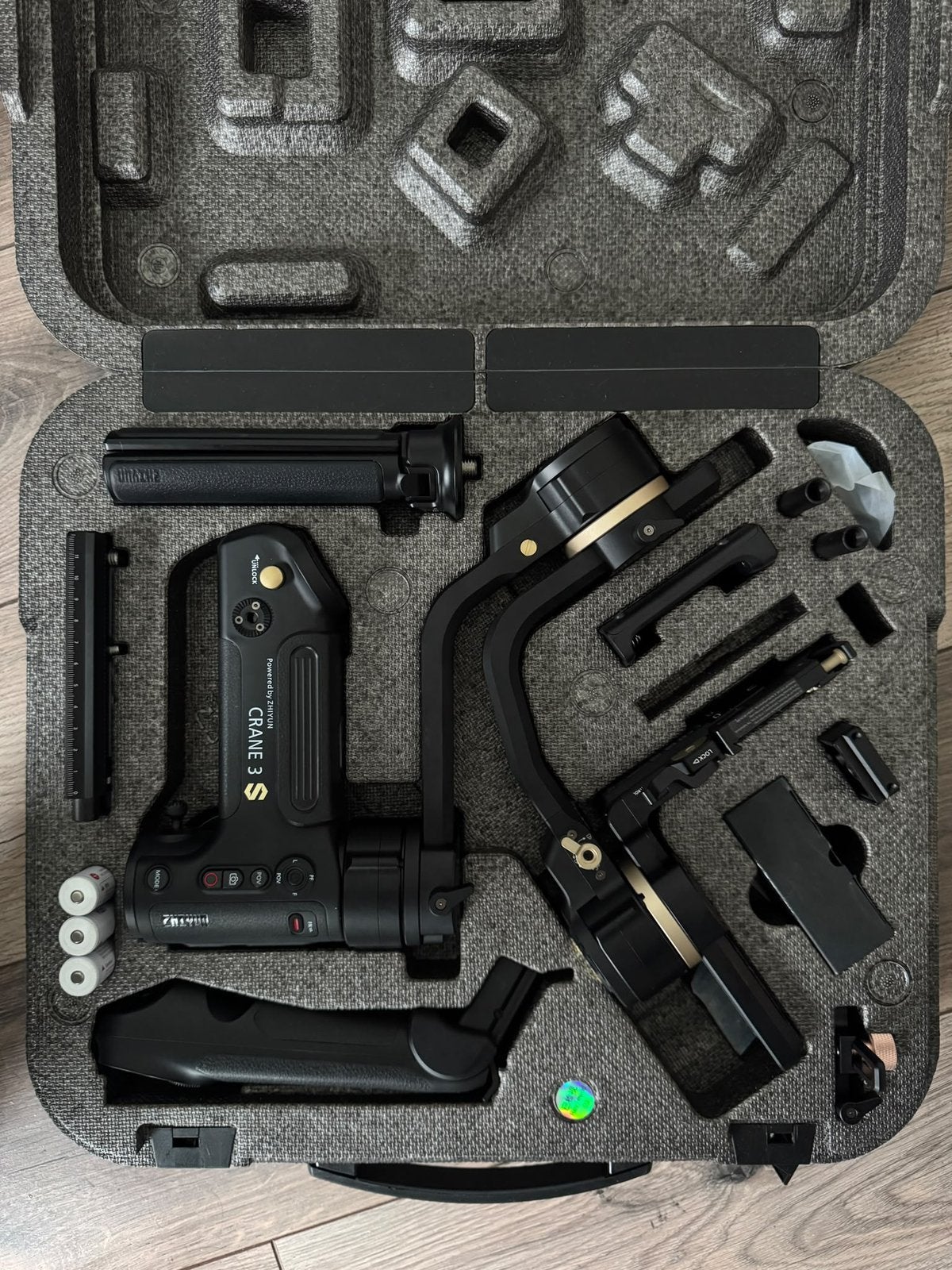 Zhiyun Crane S3, Ophalen, 3-assige stabilisatie, Gimbal, Zo goed als nieuw
