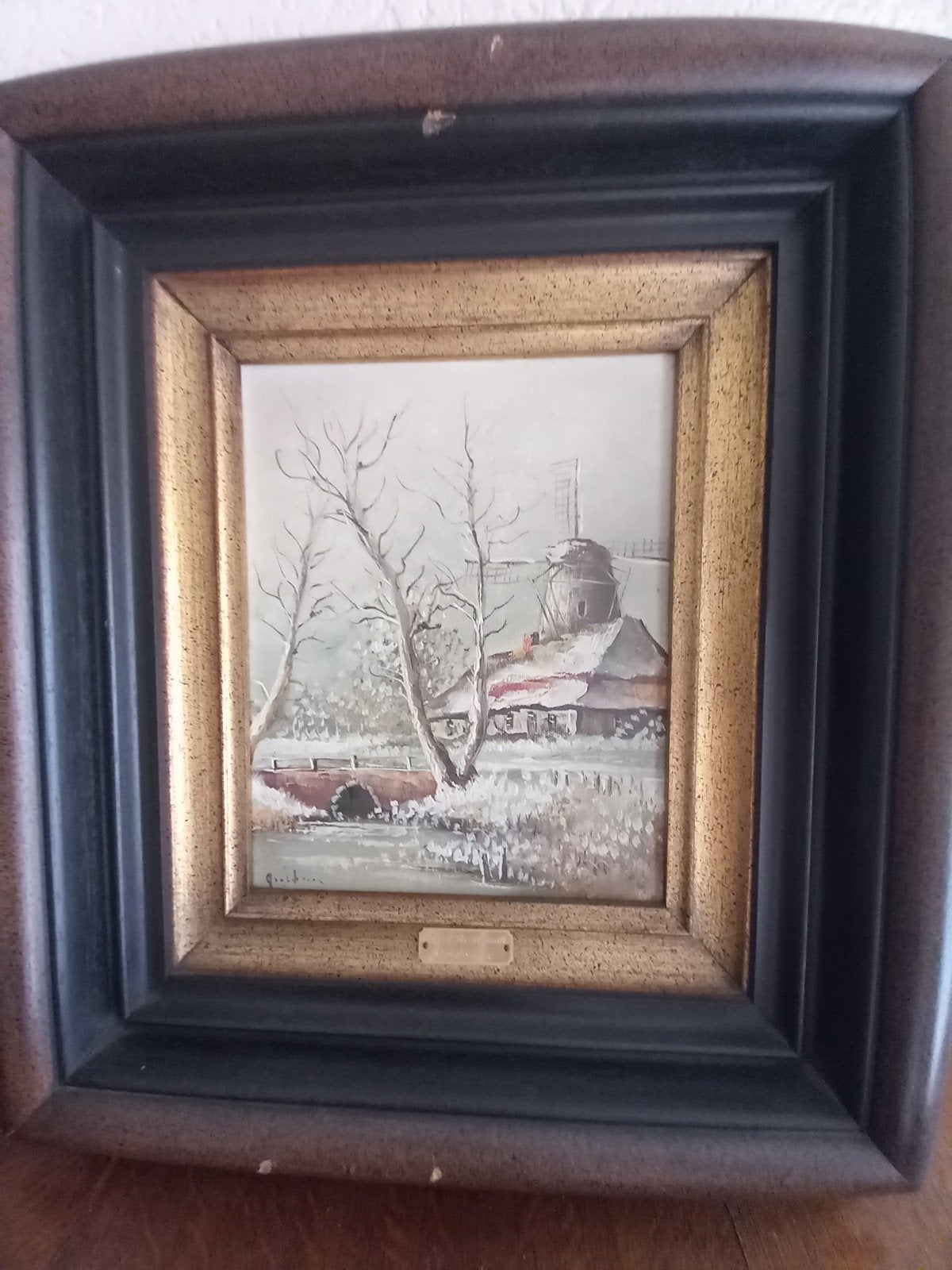 Schilderij molen, Ophalen