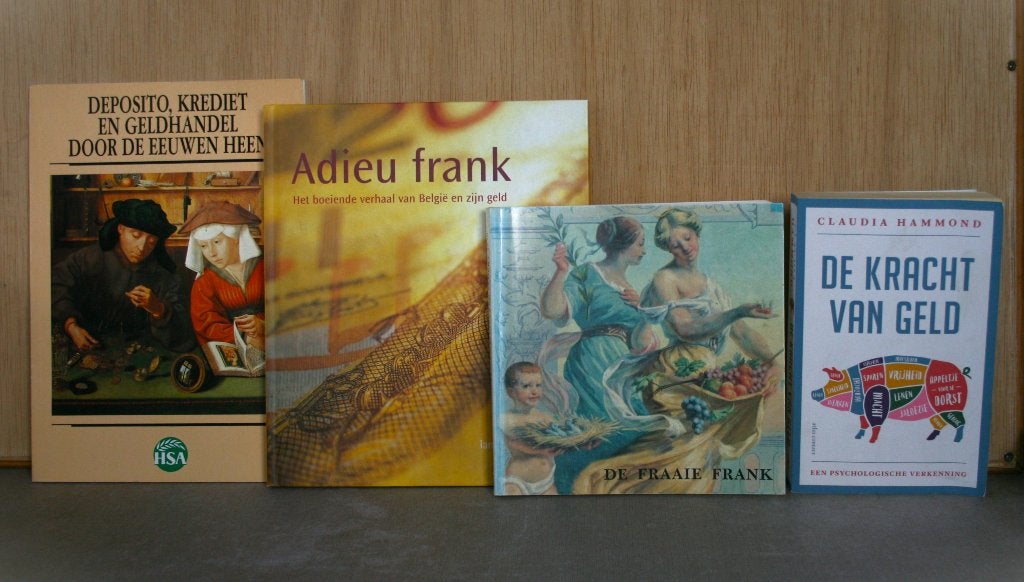 Geld: de munten / de biljetten / de kracht / adieu frank, Ophalen of Verzenden, Gelezen, Diverse auteurs
