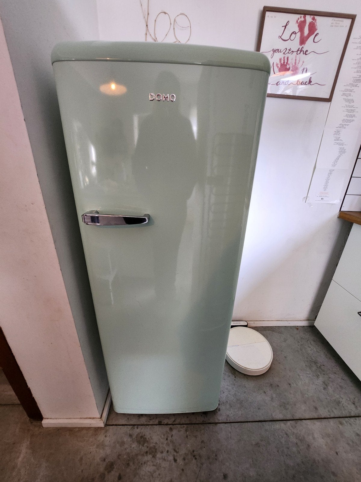 domo retro koelkast muntgroen, Ophalen, 200 liter of meer, 140 tot 160 cm, 45 tot 60 cm