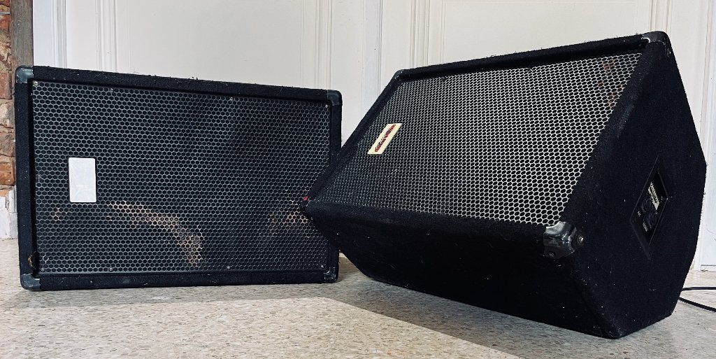 Kit Music Store SM150 MK2 + PM150 – 2 moniteurs de scène, Enlèvement, Utilisé, Moins de 500 watts, Moniteur(ampli)