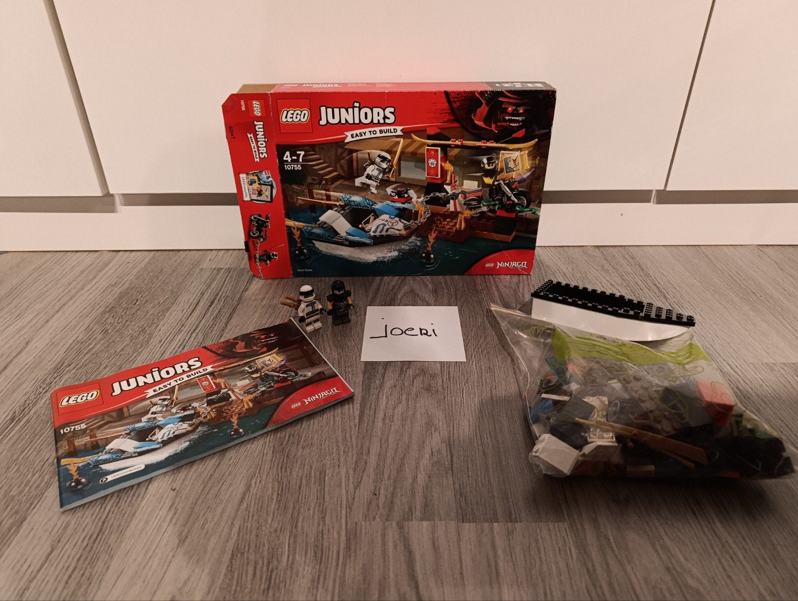 10755 LEGO Juniors Ninjago Zane's Ninja Boat Pursuit (OPEN), Ophalen of Verzenden
