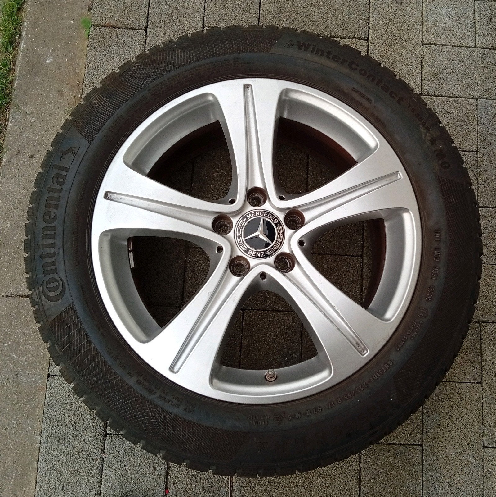 Winterbanden velgen Mercedes E W213 17inch TPMS 5x112 6mm❄️, Ophalen, Gebruikt
