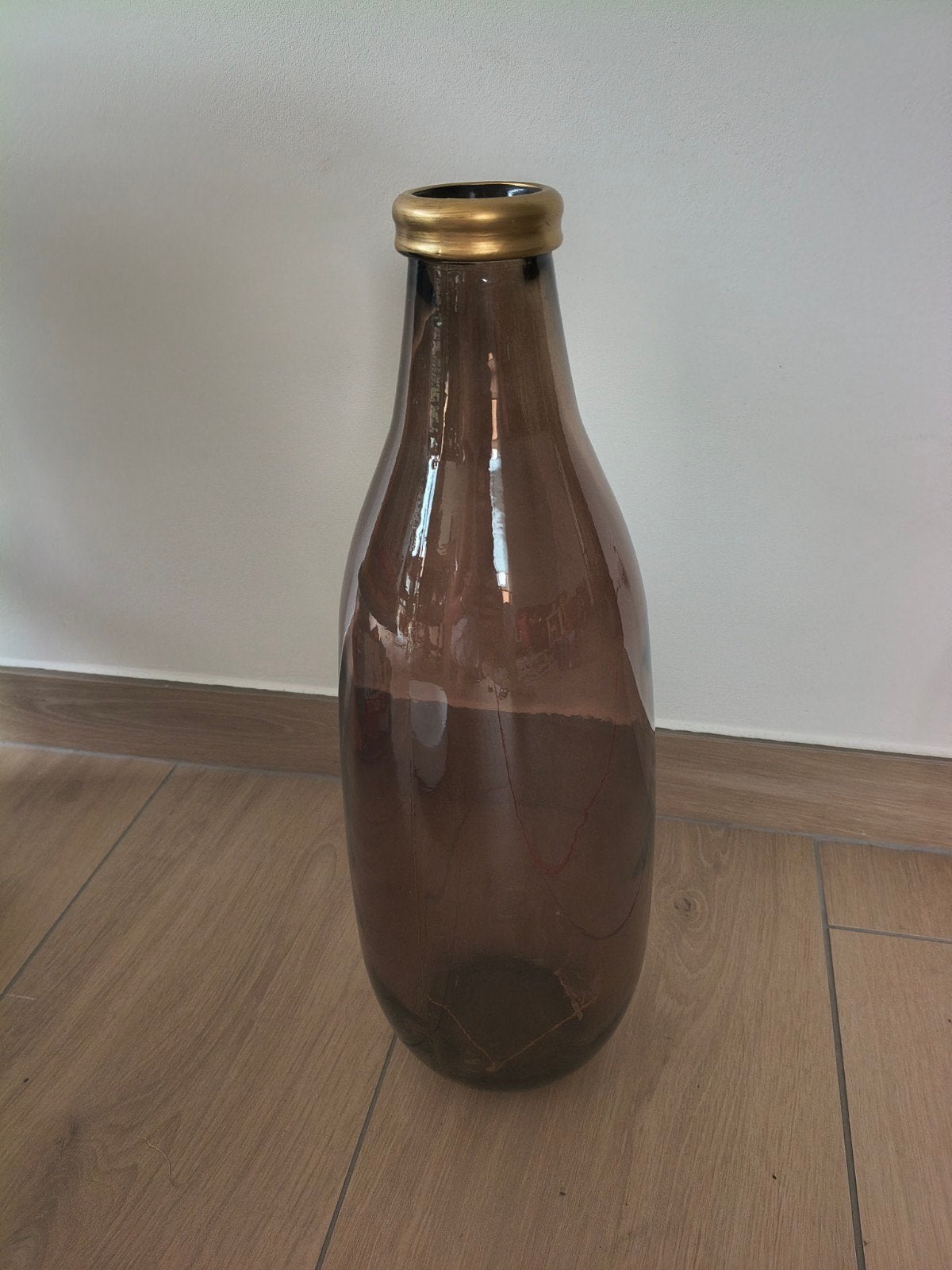 Flesvaas, Maison & Meubles, Convient pour fleurs séchées, Marron, Verre, Enlèvement