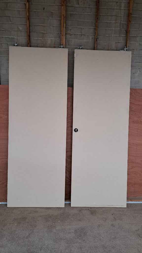2 Schuifdeuren met rail, Doe-het-zelf en Bouw, Ophalen