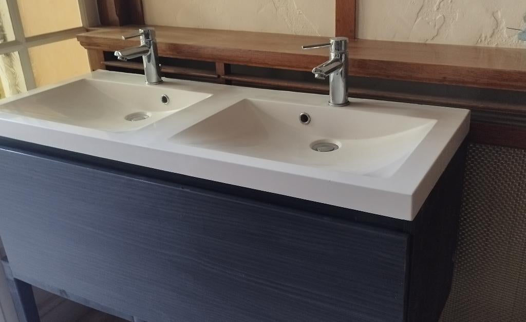 Meuble de salle de bain double vasques, Maison & Meubles, Salle de bain | Meubles de Salle de bain, 25 à 50 cm, Moins de 100 cm