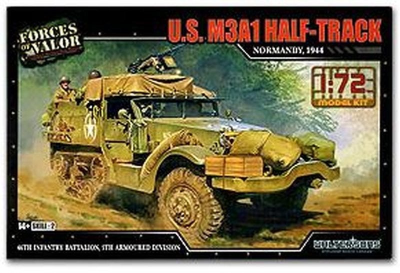 FORCES OF VALOR 873007A U.S. M3A1 HALF TRUCK NORMANDY 1/72, Neuf, Autres marques, 1:50 ou moins, Tank