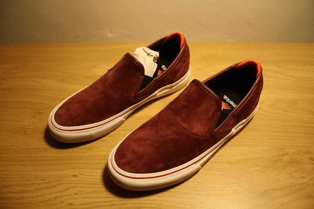 schoenen Emerica Wino G6 Slip-On – kleur: burgundy maat 38,5, Overige kleuren, Nieuw, Ophalen of Verzenden, Sneakers