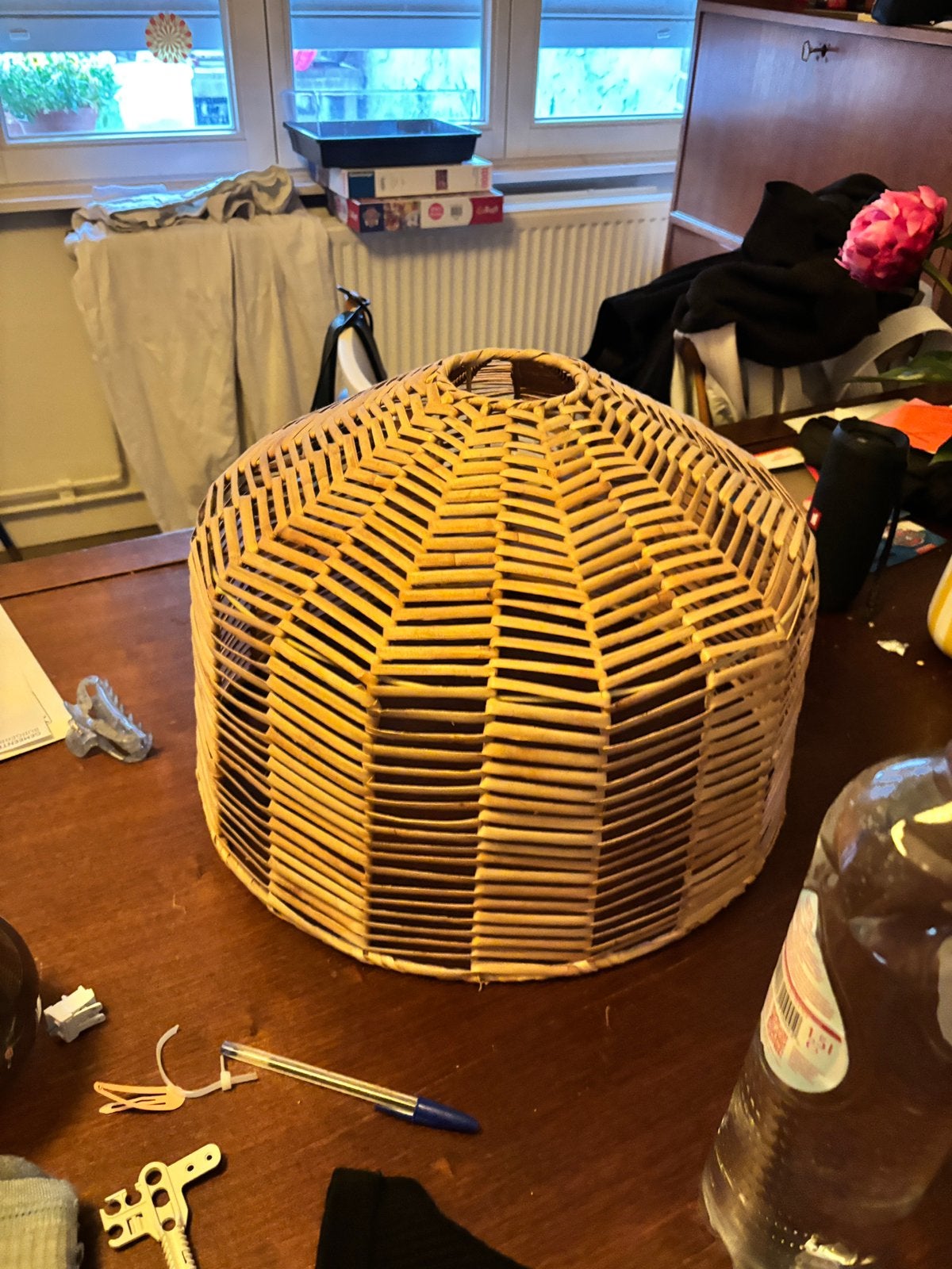 Lampenkap met lamp, Ophalen, Zo goed als nieuw