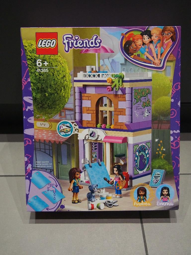 Lego Friends set 41365 Emma’s Kunstatelier, Ophalen, Zo goed als nieuw, Complete set, Lego