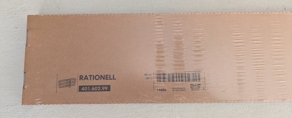 IKEA Rationell Ladeverdeling 80 cm  – NIEUW in verpakking, Enlèvement ou Envoi, Neuf, Argenté