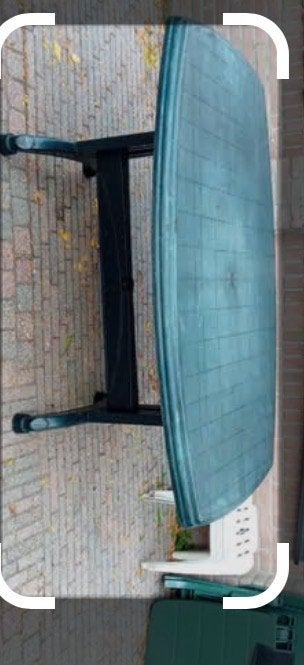 Tuintafel, Tuin en Terras, Ophalen, Gebruikt, Rechthoekig, Kunststof