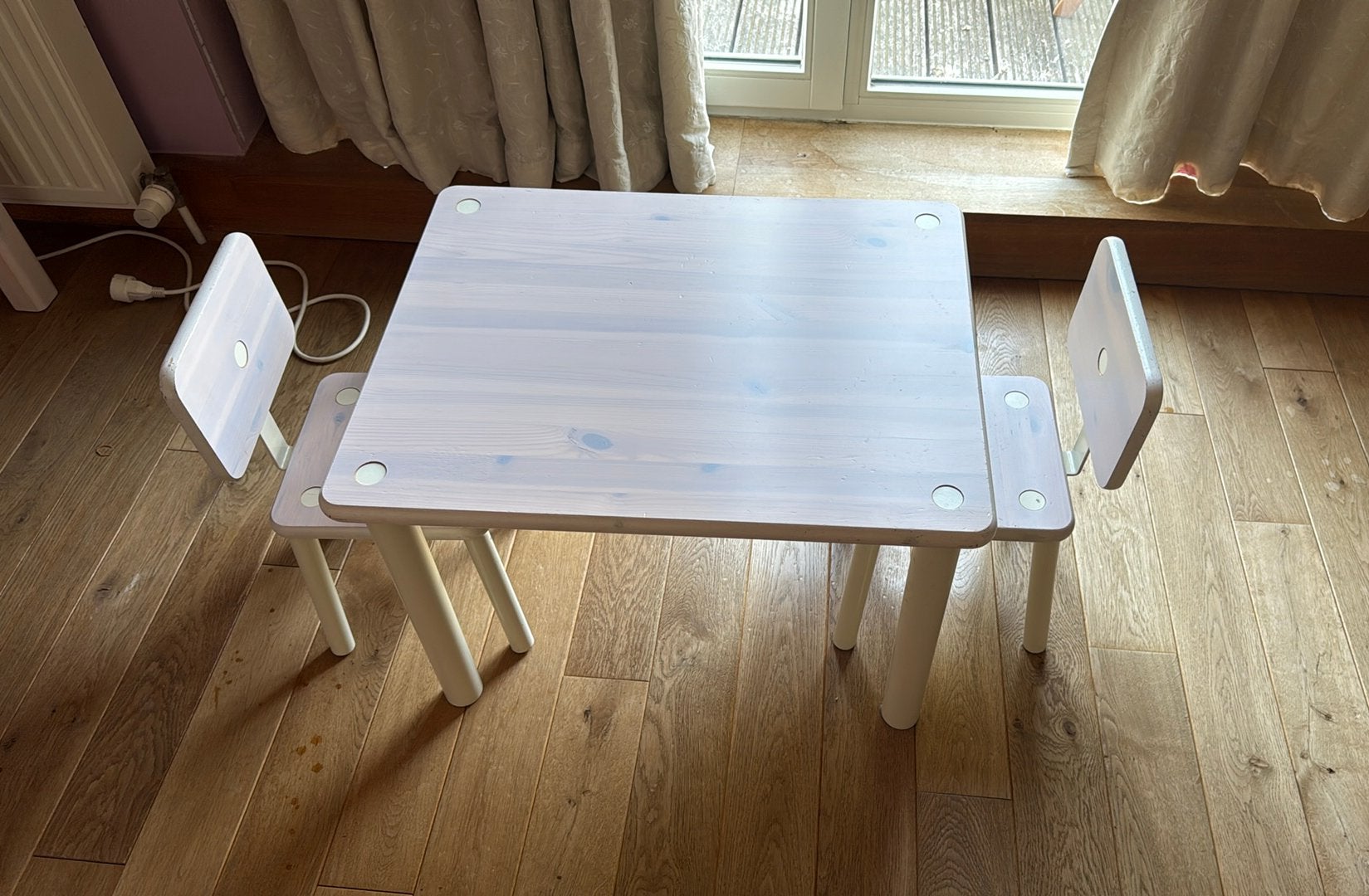 Flexa tafel en stoelen, Kinderen en Baby's, Ophalen, Gebruikt, Tafel(s) en Stoel(en)