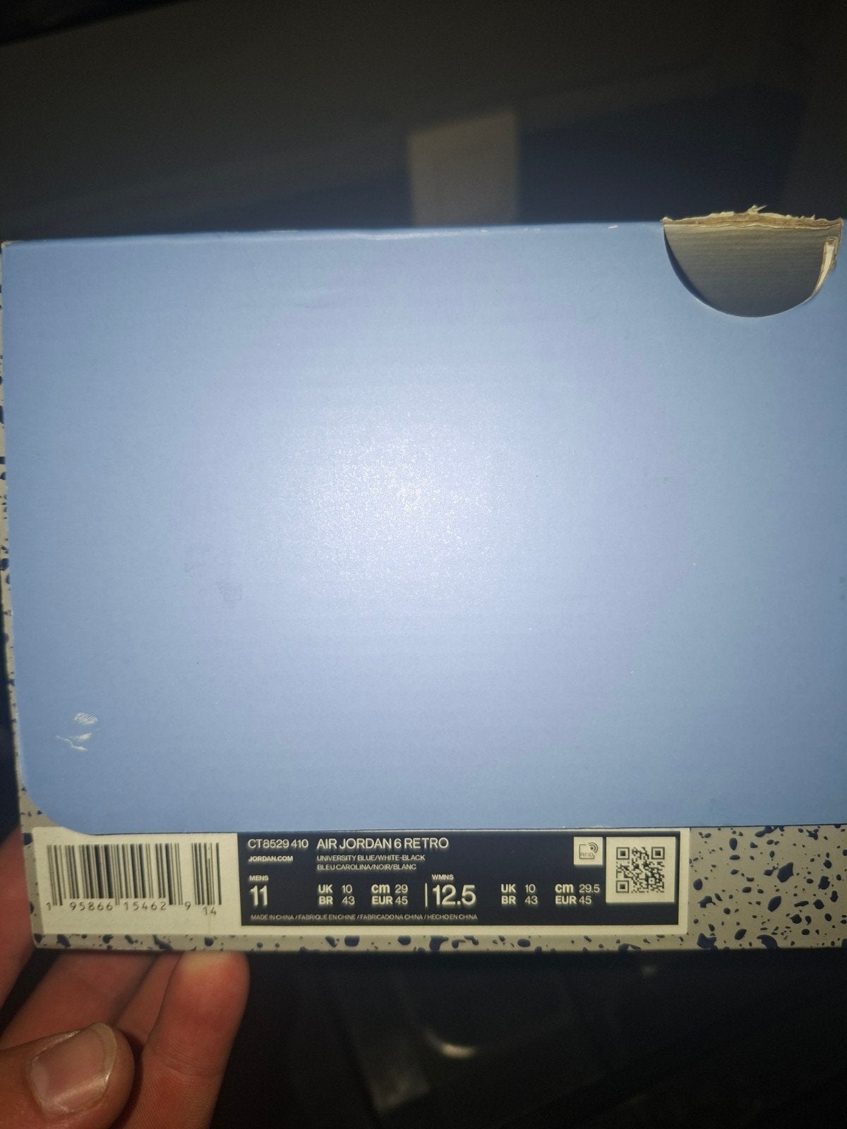 Air Jordan retro 6, Neuf, Enlèvement, Bleu, Nike air Jordan