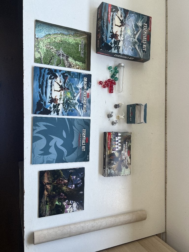 Dungeons and Dragons Essentials Kit, Met verf, Overige soorten, Ophalen of Verzenden, Zo goed als nieuw