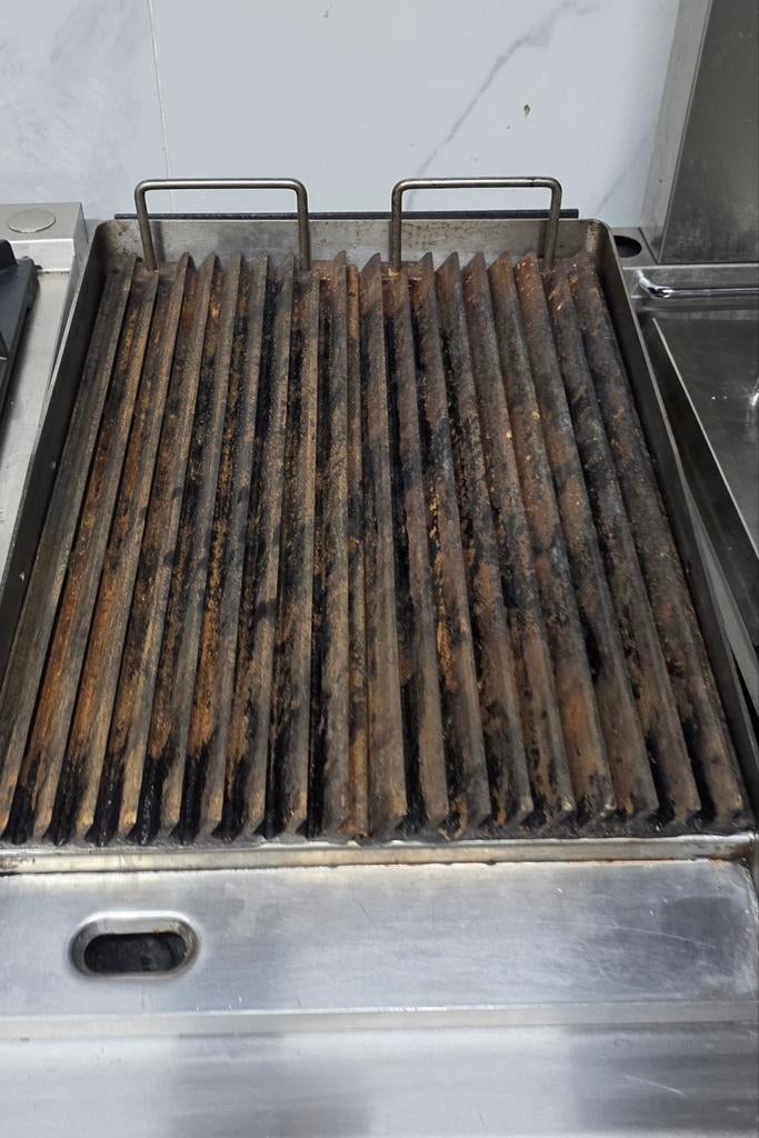 Professionele lavastengrill - 2 modules - zeer weinig, Ophalen of Verzenden