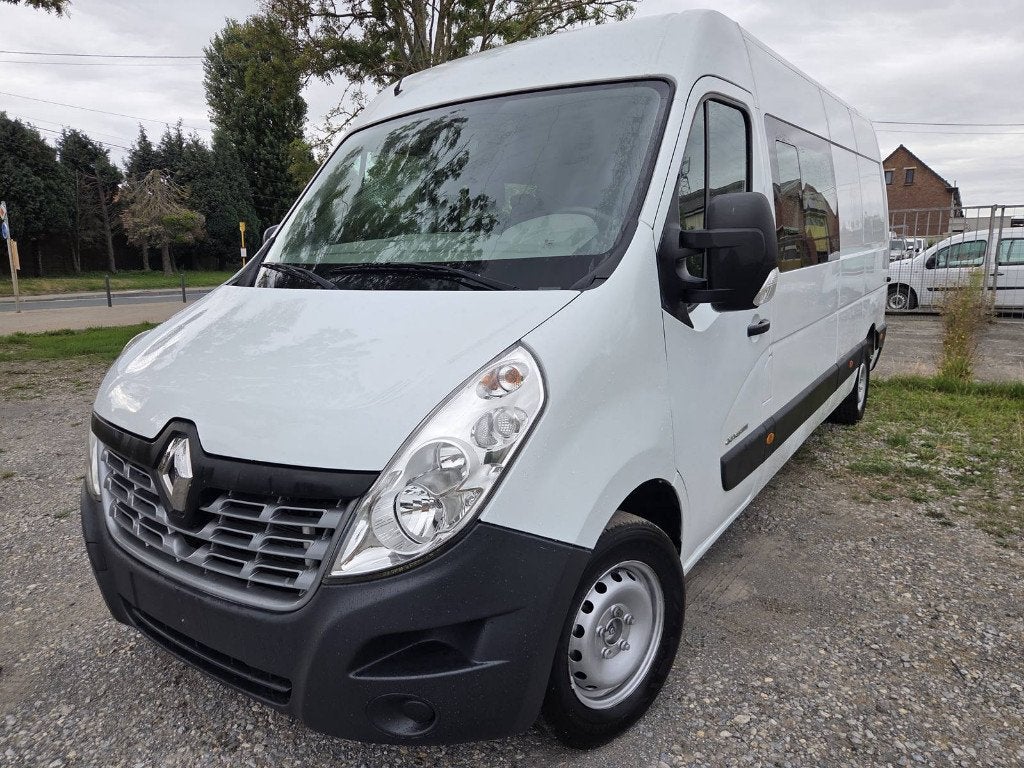 Renault Master L3h2 Double Cabine 7places 2.3dci 145cv Airco, Auto's, Voorwielaandrijving, Stof, Euro 6, 4 cilinders