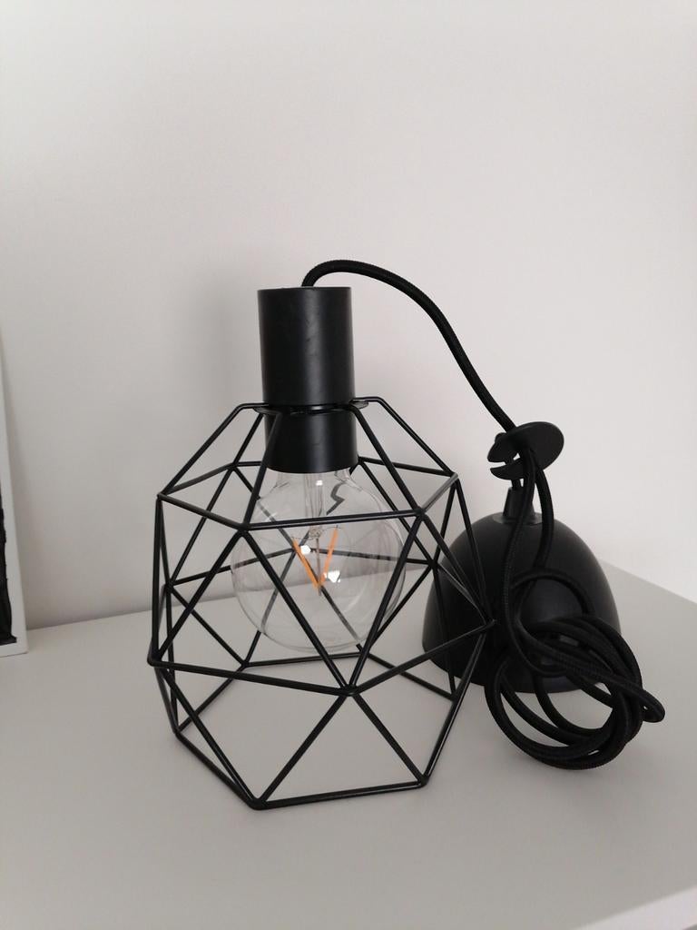 Zwarte hanglamp inclusief led lamp, Ophalen of Verzenden