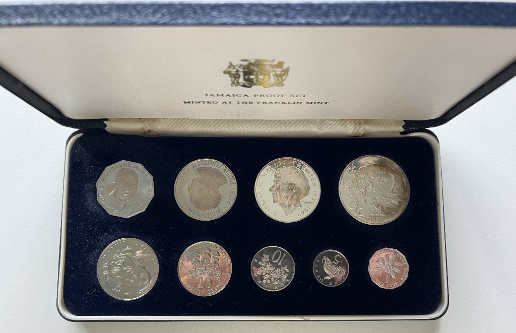 Jamaica Annual Proof Set 1981 Proof - 9 munten, Ophalen of Verzenden, Setje