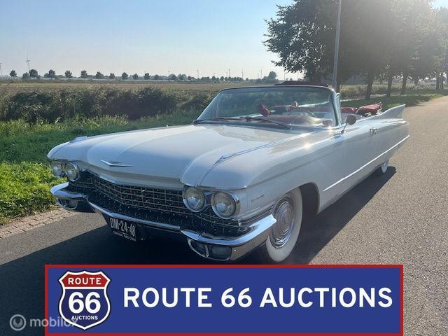 Cadillac Series 62 Cabriolet | 1960 | Route 66 Auctions, Auto's, Cadillac, Zwart, Bedrijf, Handgeschakeld