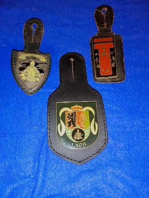 Set van 3 ABL Borstzakhanger., Verzamelen, Ophalen of Verzenden, Landmacht, Embleem of Badge