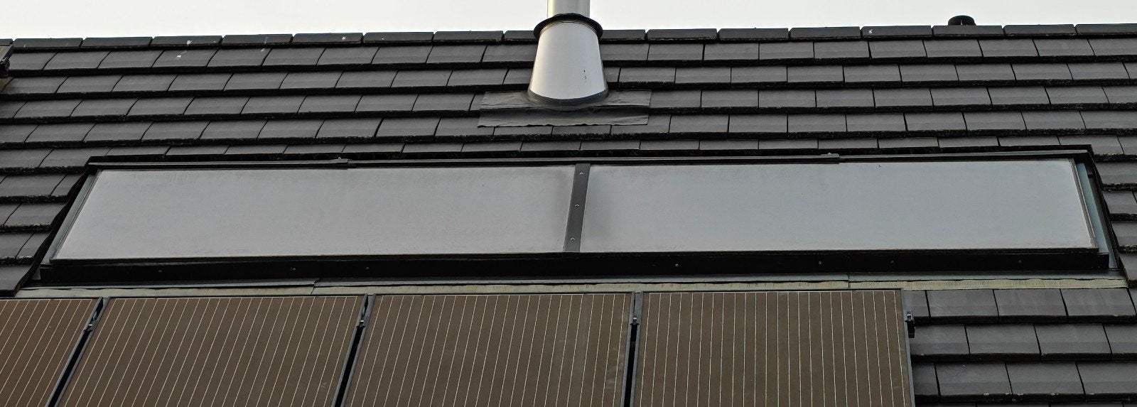2 Junkers zonnecollectoren voor warm water FKT1-W, Doe-het-zelf en Bouw, Ophalen, Gebruikt
