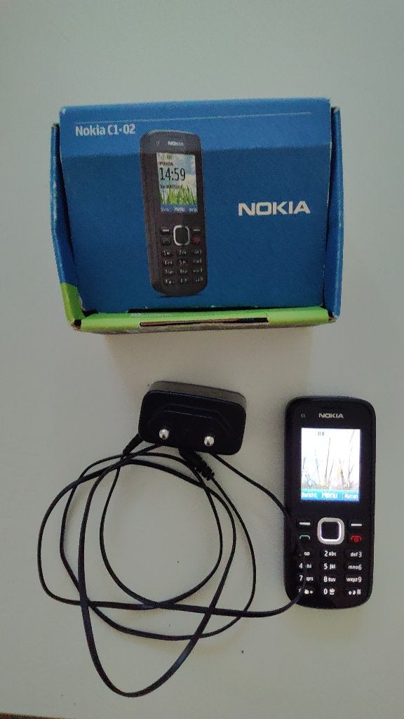 Nokia C1-02, Telecommunicatie, Gebruikt, Geen camera, Zwart, Ophalen of Verzenden
