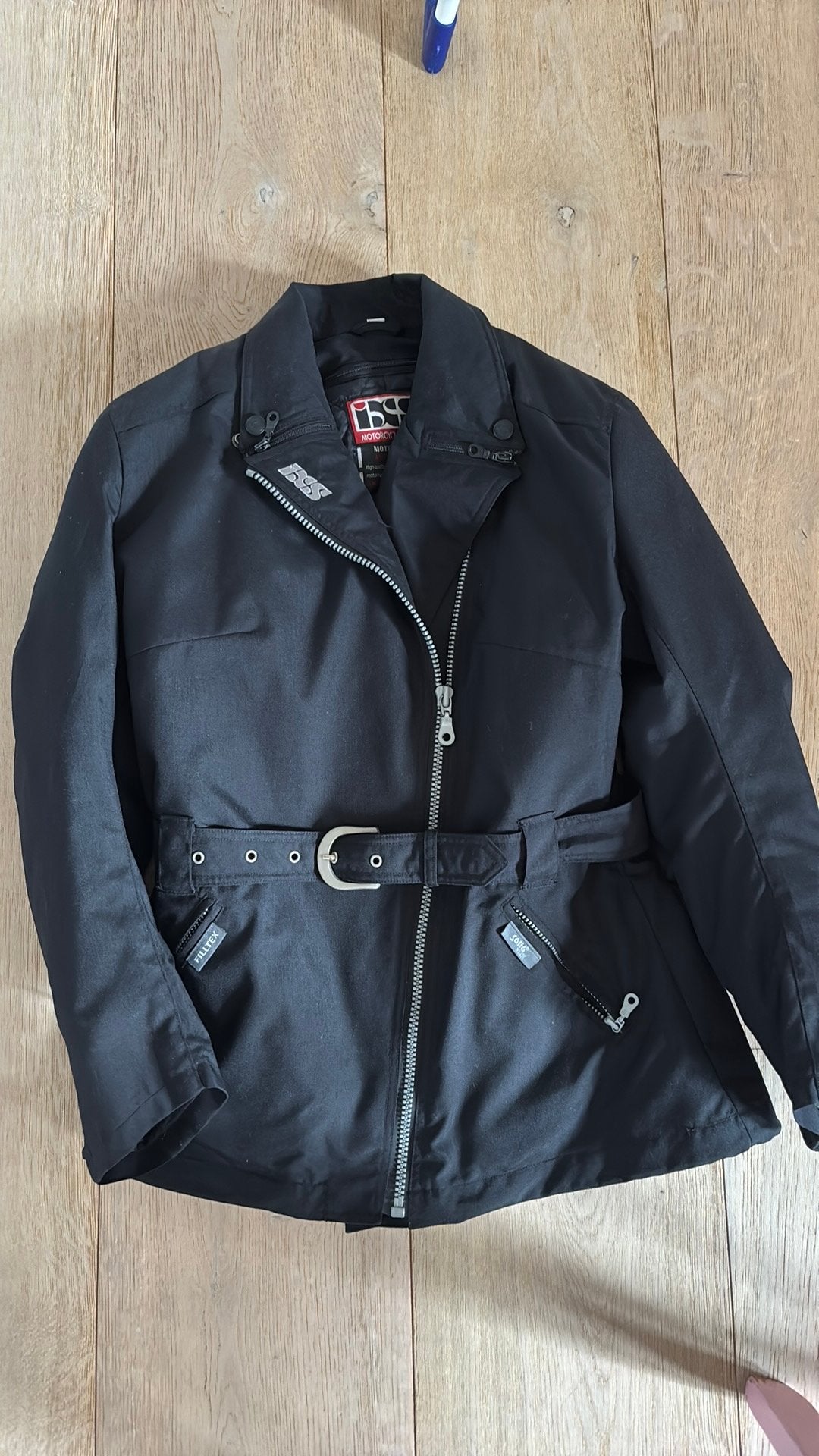 IXS Motorjas – Maat DL (Extra Lang) – Zwart, Enlèvement ou Envoi, Seconde main, Femmes, Manteau | tissu