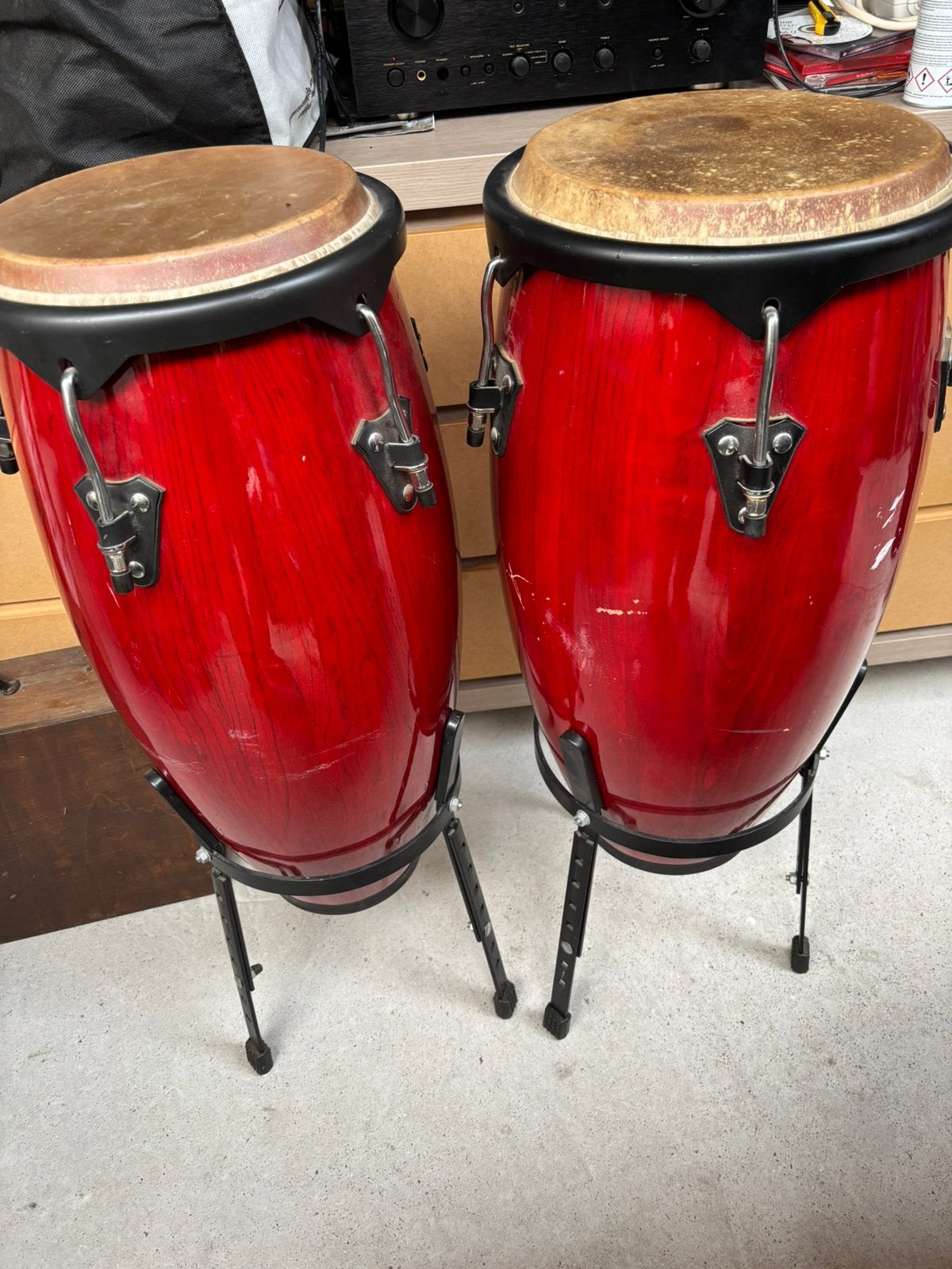 Conga s met verstelbare steunen, Muziek en Instrumenten, Ophalen, Gebruikt