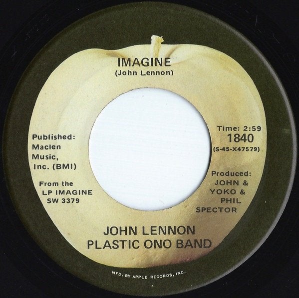 7" John Lennon, Plastic Ono Band – Imagine, Gebruikt, 7 inch, Ophalen of Verzenden, Pop