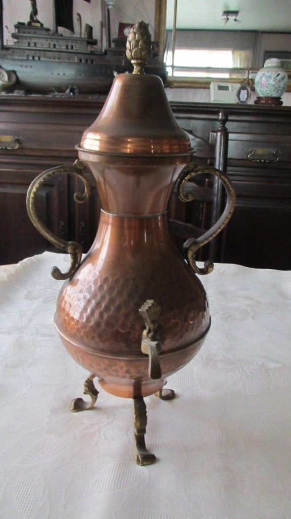 Koperen Samovaar kan, Ophalen of Verzenden, Koper