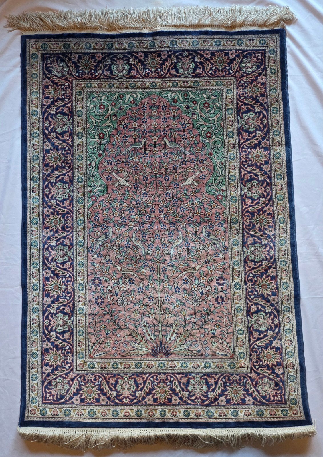 Zijde op zijde authentiek handgeknoopt kayseri (Turkije), Ophalen