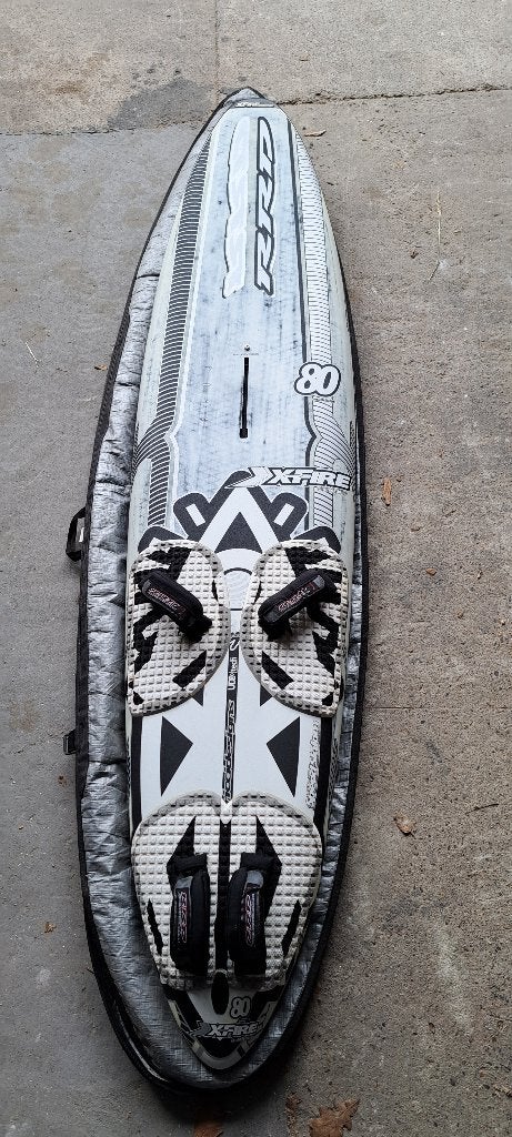 RRD X-Fire LTD V2 80L – Slalom / Speed windsurfboard, Watersport en Boten, Windsurfen, Ophalen, Met voetbanden, Gebruikt, RRD