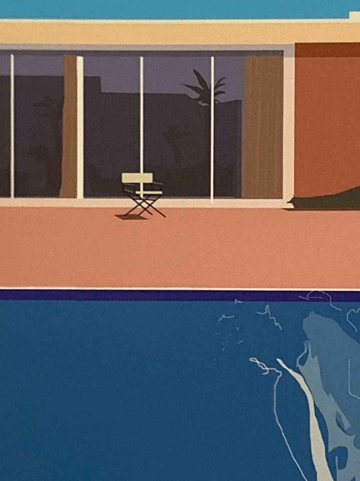 Impression David Hockney 50 par 50 cm. Vendue encadrée, Enlèvement ou Envoi