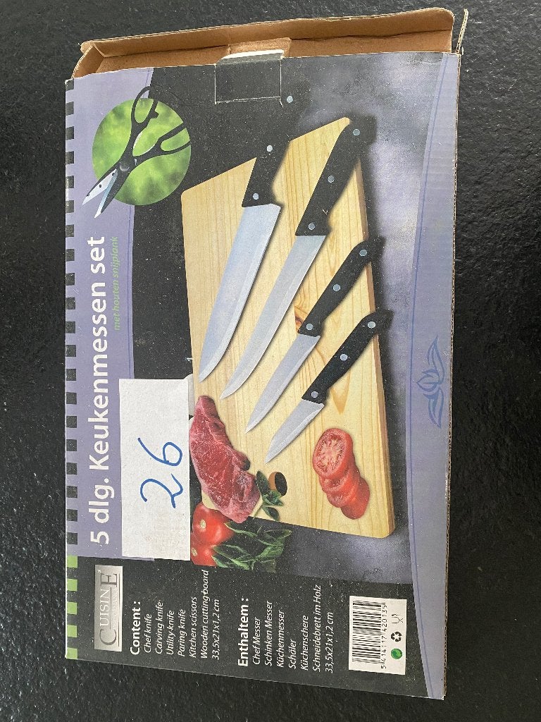 Keukenmessenset - nieuw!, Huis en Inrichting, Keuken | Bestek, Ophalen of Verzenden, Nieuw, Messenset