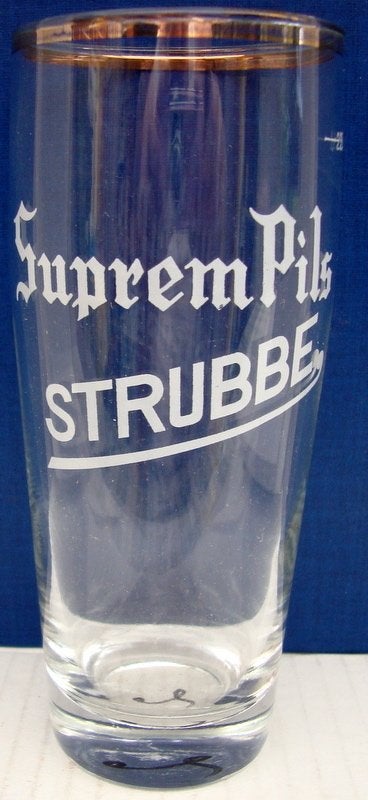 Bier brouwerij Strubbe suprem pils, Ophalen of Verzenden, Zo goed als nieuw