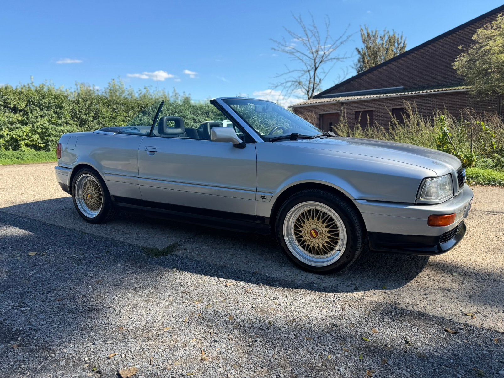 Audi 80 cabriolet 2.6e v6 boîte auto, Autos, Cuir, Argent ou Gris, Achat, 110 kW