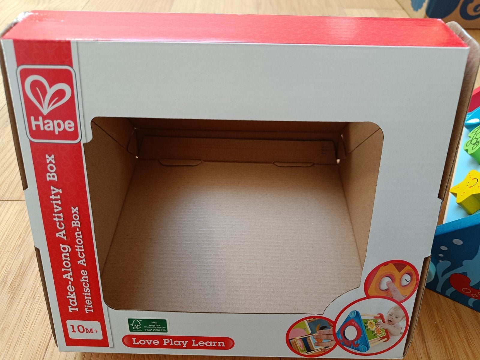 Hape houten activiteiten Box, Ophalen of Verzenden