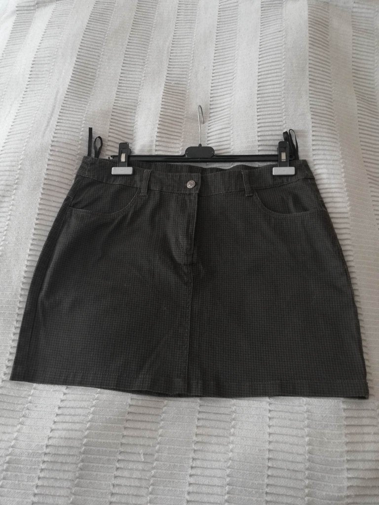 Jupe, pied de poule, presque neuve en vente, Taille 46/48 (XL) ou plus grande, Enlèvement ou Envoi, Autres couleurs, Au-dessus du genou