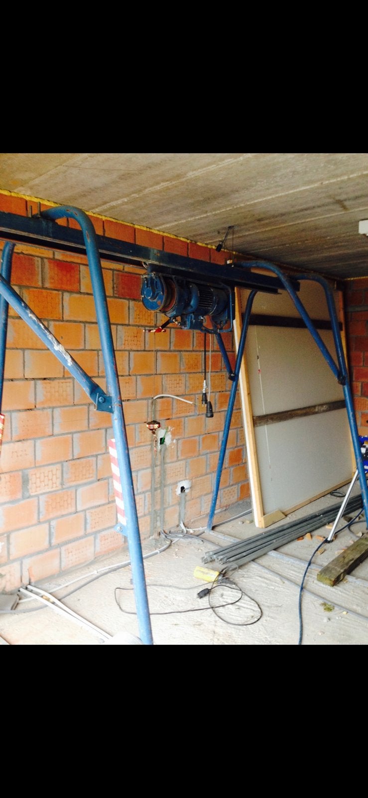 bouwlift met kruiwagenstoel en bedieningspeer, Bricolage & Construction, Monte-charges, Enlèvement, Utilisé, Ascenseur de chantier