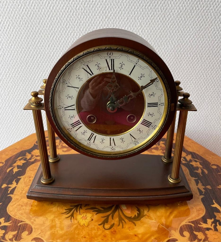 Vintage mechanische schoorsteenklok, Ophalen, Huis en Inrichting