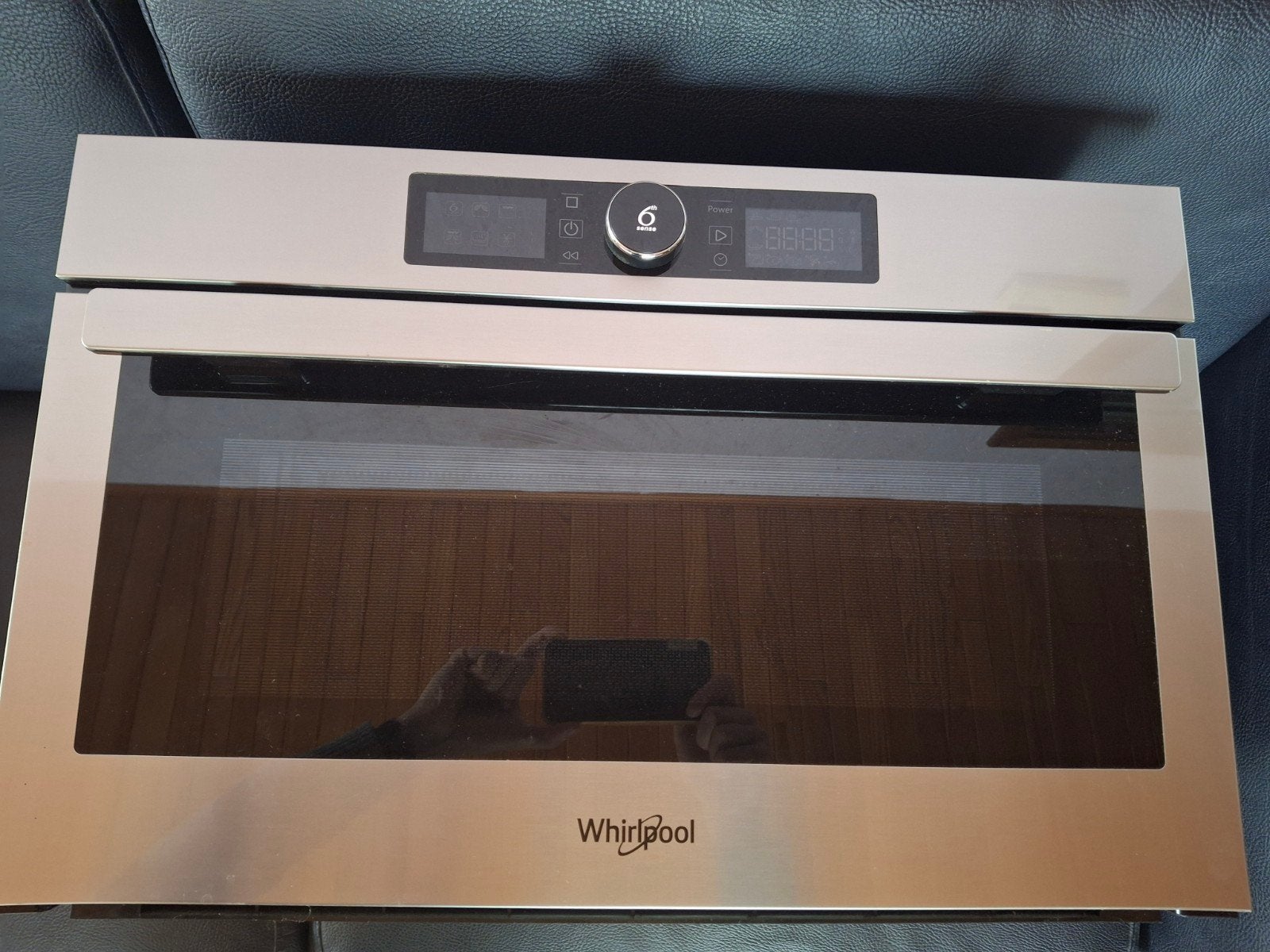 Whirlpool inbouwmagnetron rvs, Electroménager, Micro-ondes, Neuf, Encastré, Croustillant, Enlèvement