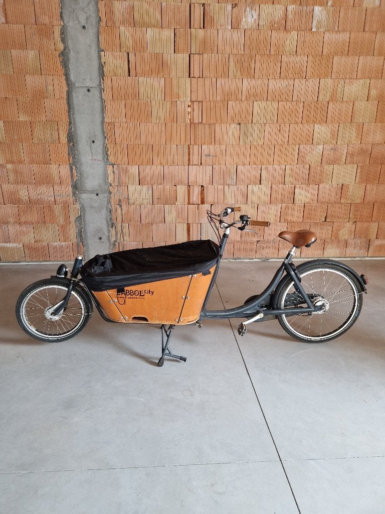 Bakfiets Babboe (niet elektrisch), Fietsen en Brommers, Fietsen | Bakfietsen, Gebruikt, 2 kinderen, Schijfrem, Ophalen